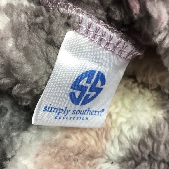 Simply Southern Turtle Fleece Quarter Zip Pullover Sweater size XL - Picture 7 of 11